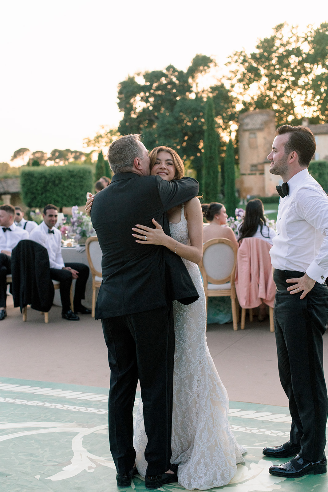 Elegant wedding reception details at Villa Baulieu in Provence